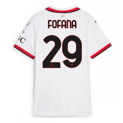 Ženski Nogometni dresi AC Milan Youssouf Fofana #29 Gostujoči 2024-25 Kratek Rokav Ženski Nogometni dresi AC Milan Youssouf Fofana #29 Gostujoči 2024-25 Kratek Rokav